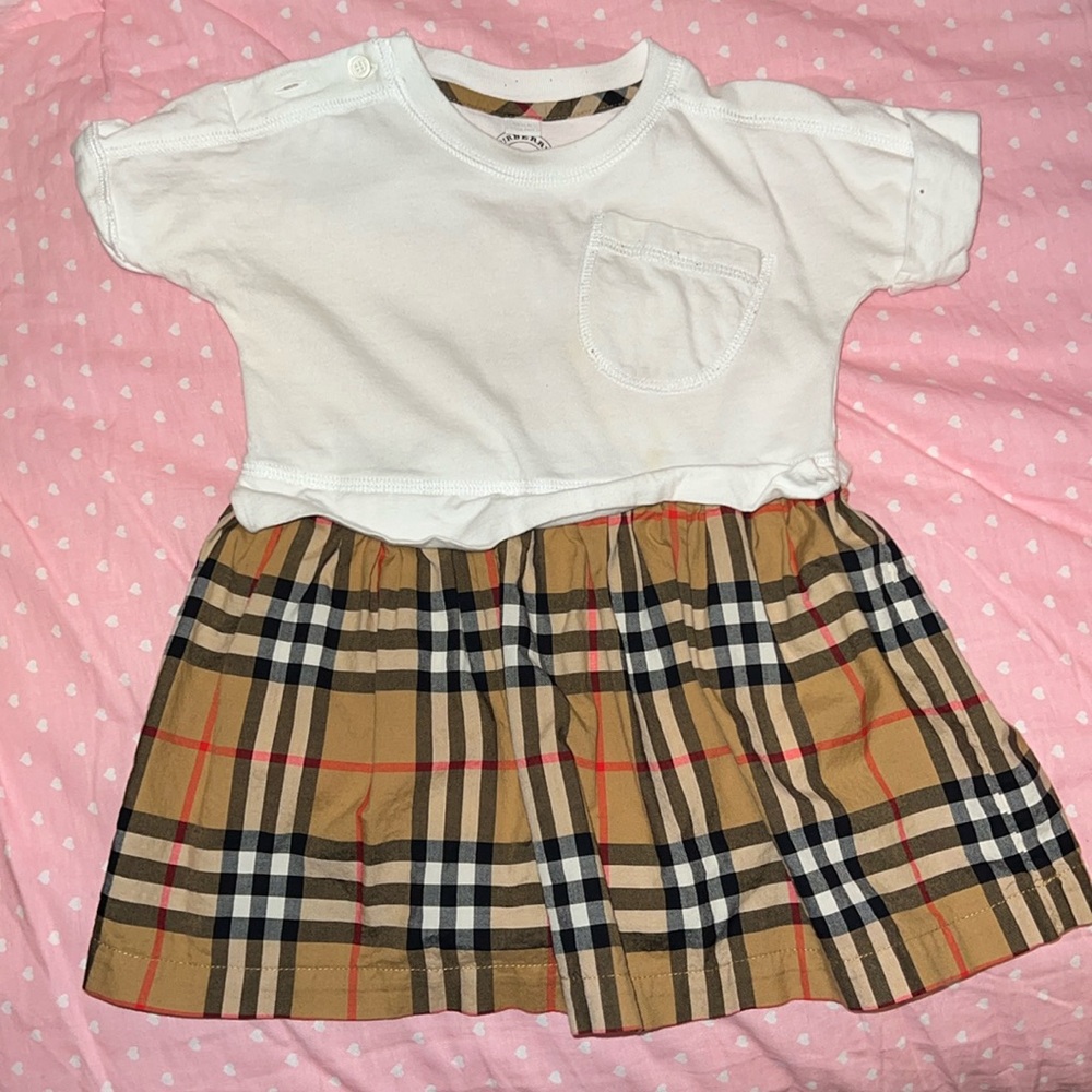 Great Condition- Burberry Baby Dress - 12M